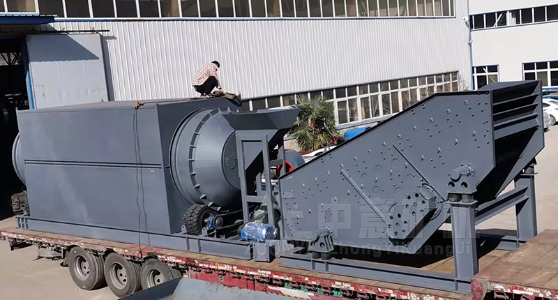 重型滾筒篩、棒條篩發(fā)貨現(xiàn)場(chǎng)